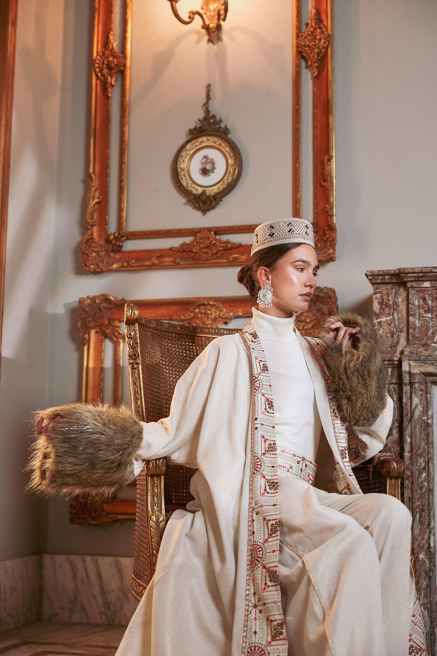 Glimmering aurora kaftan