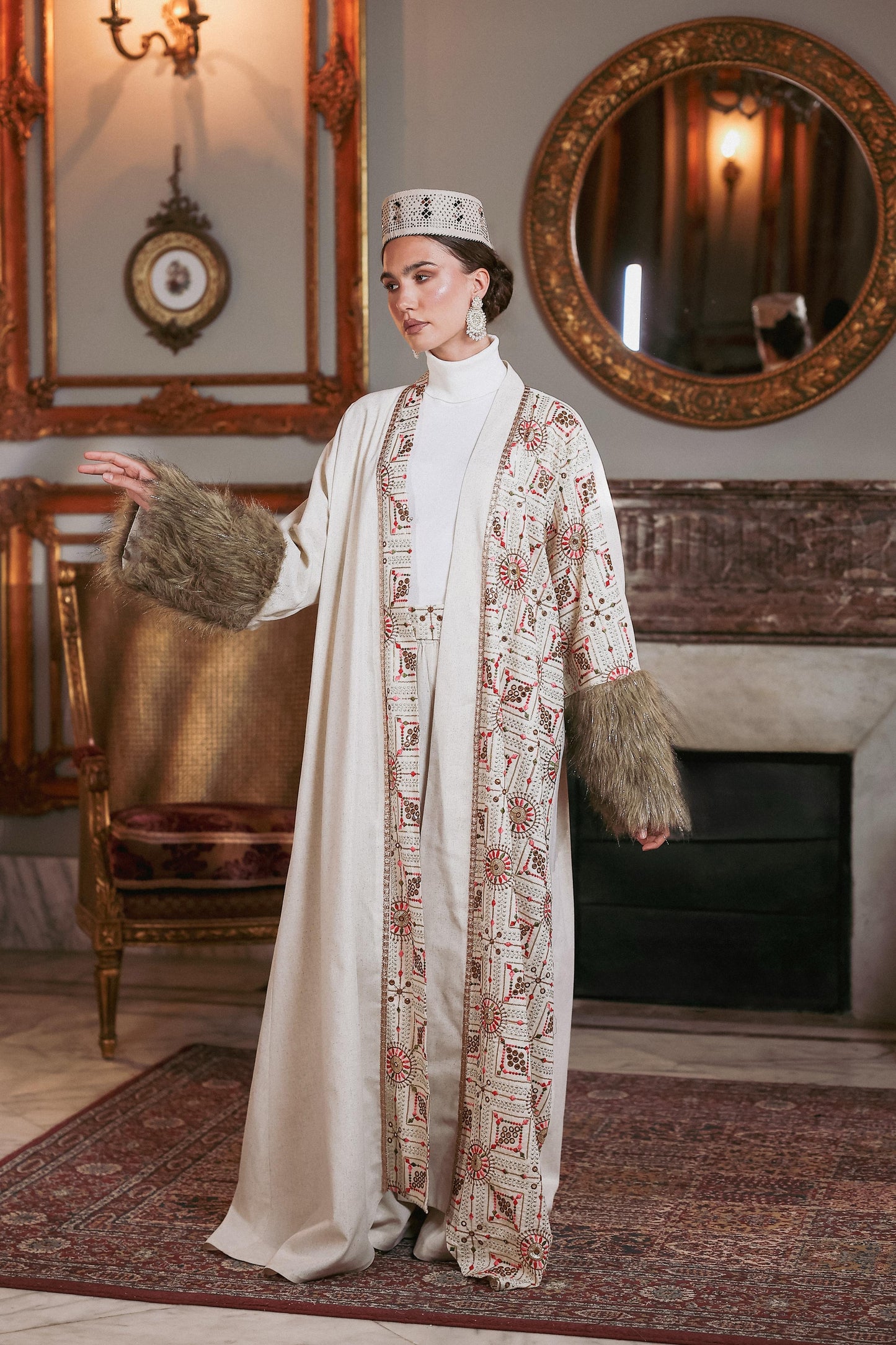 Glimmering aurora kaftan