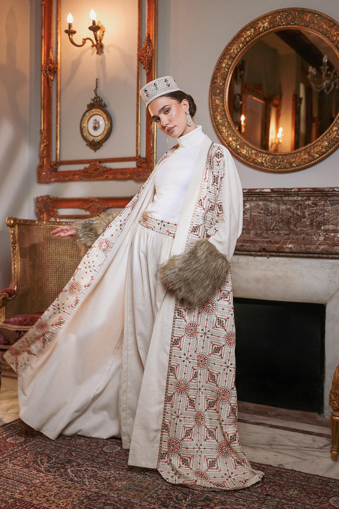 Glimmering aurora kaftan