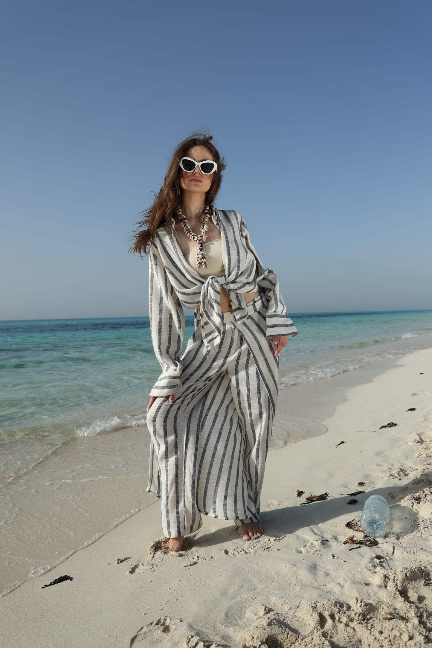 Oversized stripped shirt
