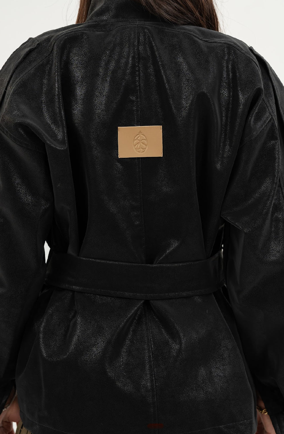 Elara Black Leather Jacket