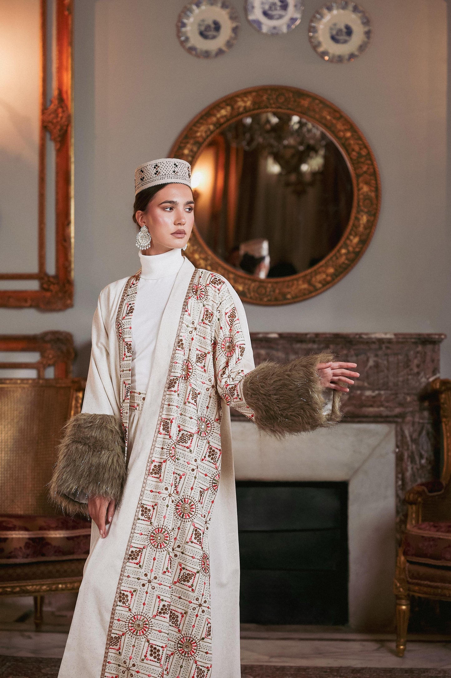 Glimmering aurora kaftan