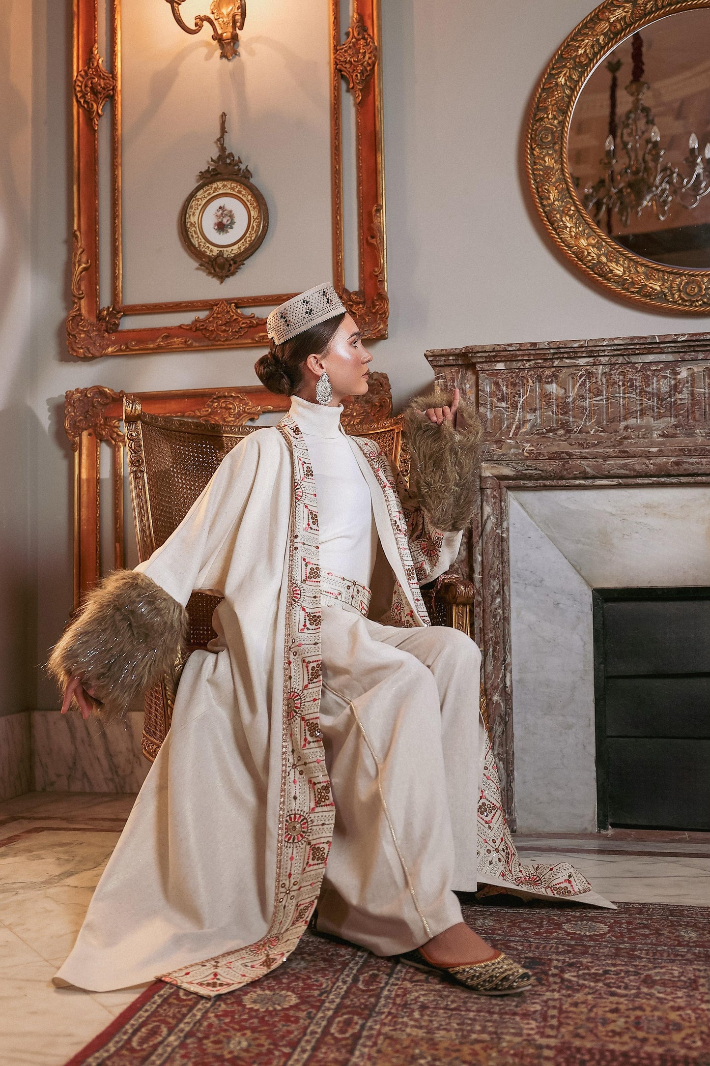 Glimmering aurora kaftan