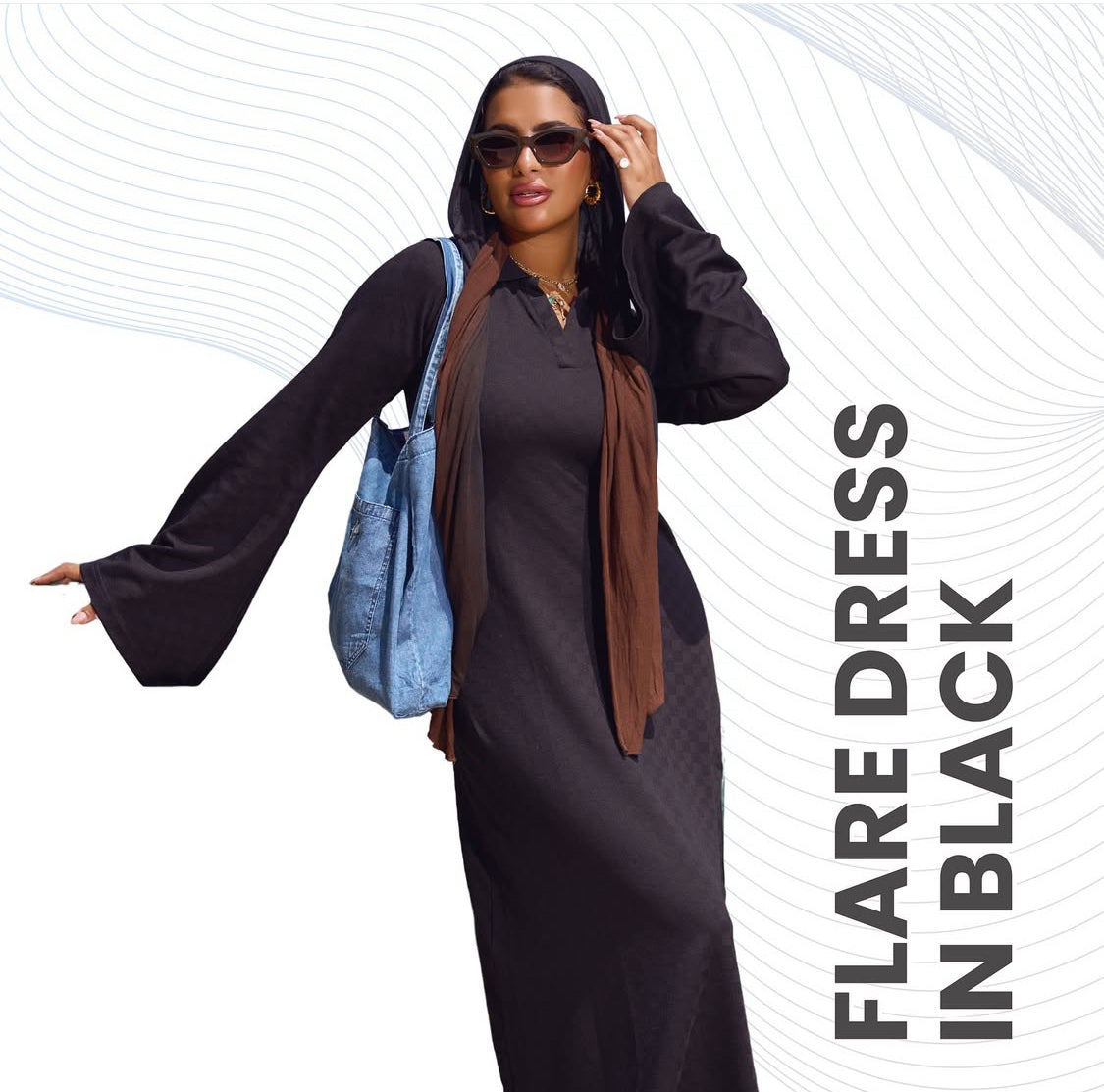 Flare Dress In Black