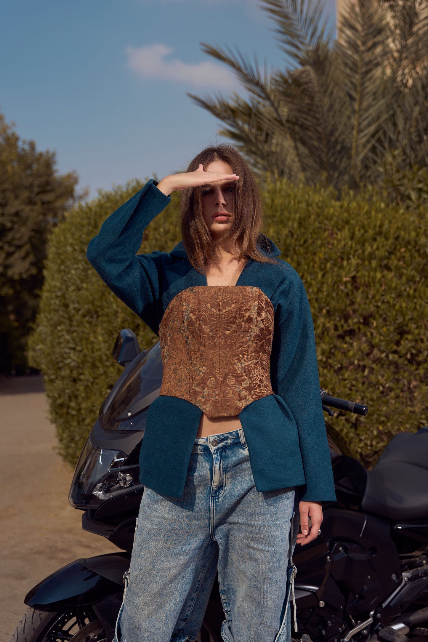 Teal Blazer