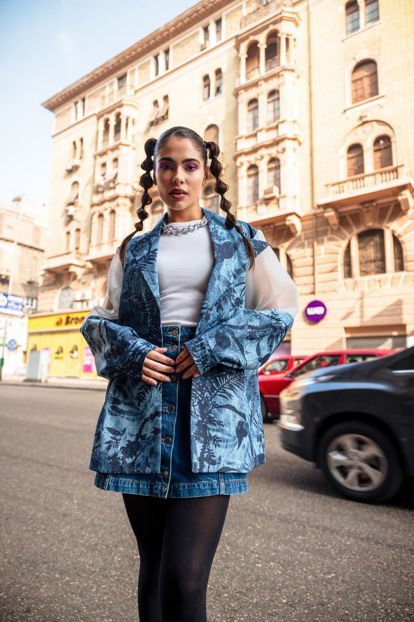 Blue waves jacket