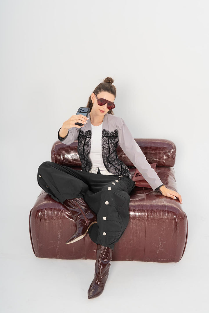 Vienna lacework blazer