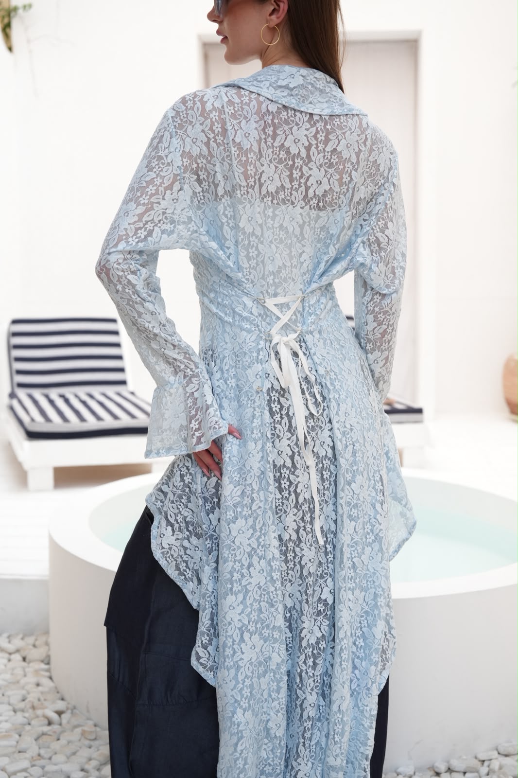 Blue sunveil cardigan