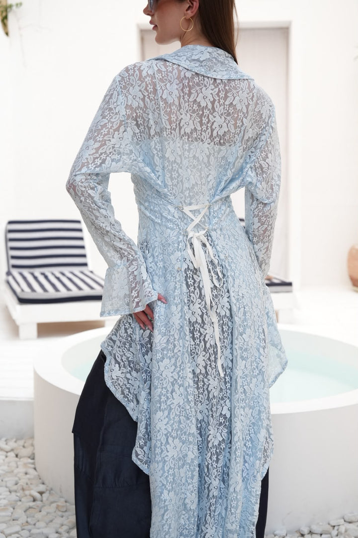 Blue sunveil cardigan
