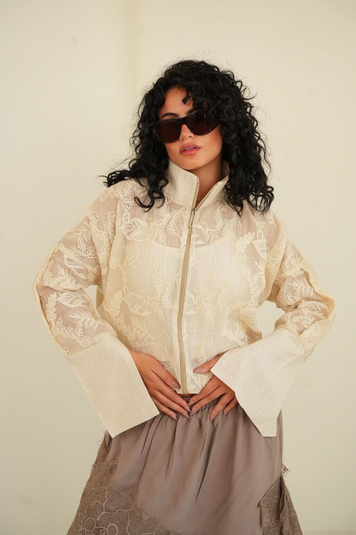 Eclat de lin bomber jacket