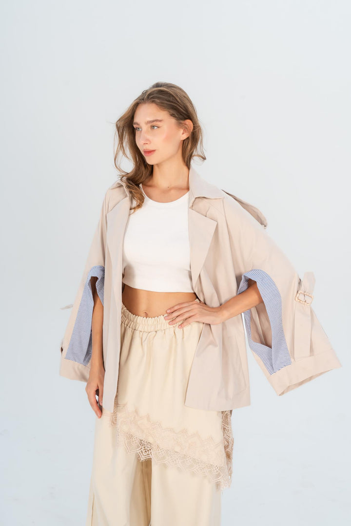 London split-sleeve jacket