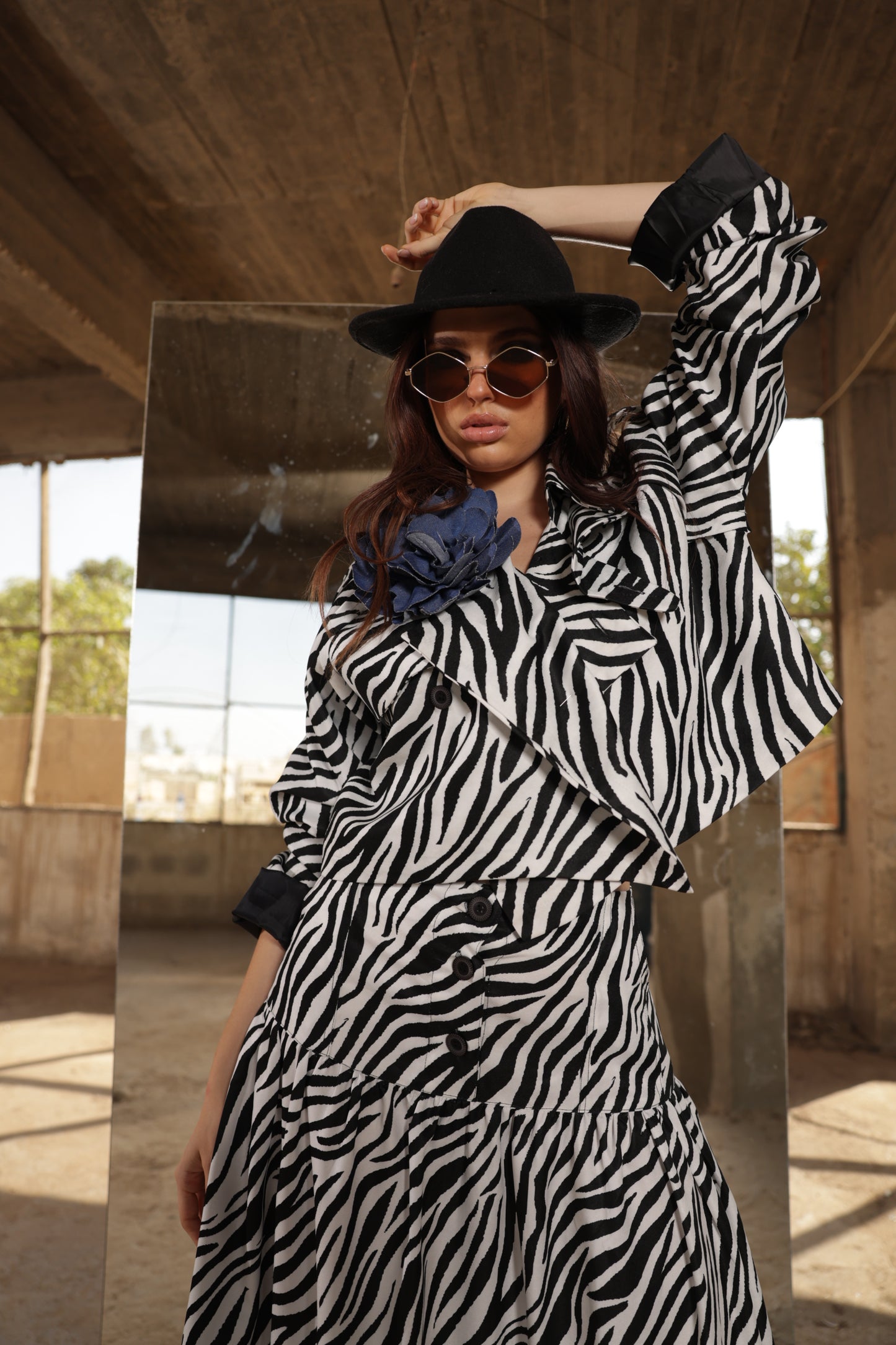 Wild Savanna Cropped Blazer