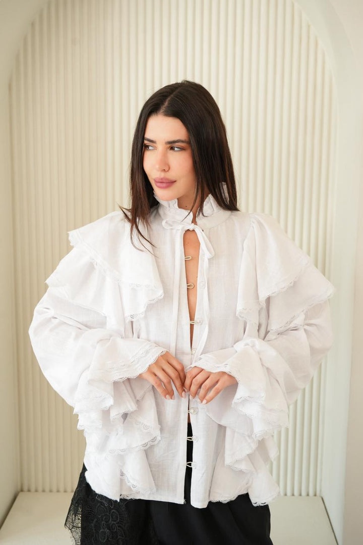 Volant blouse