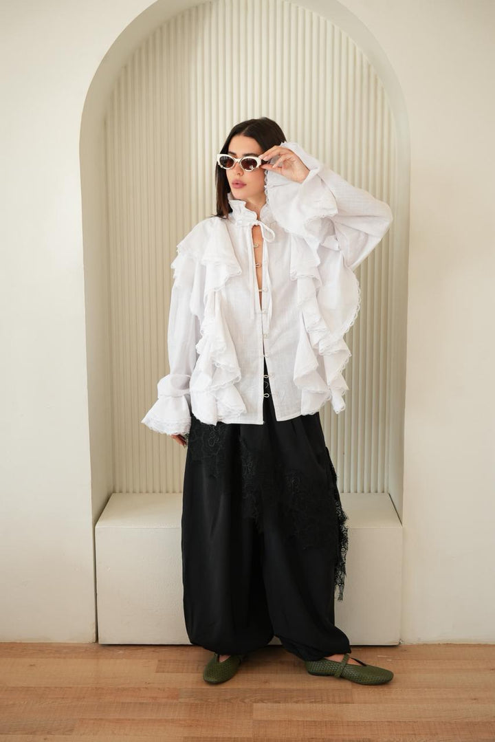 Volant blouse