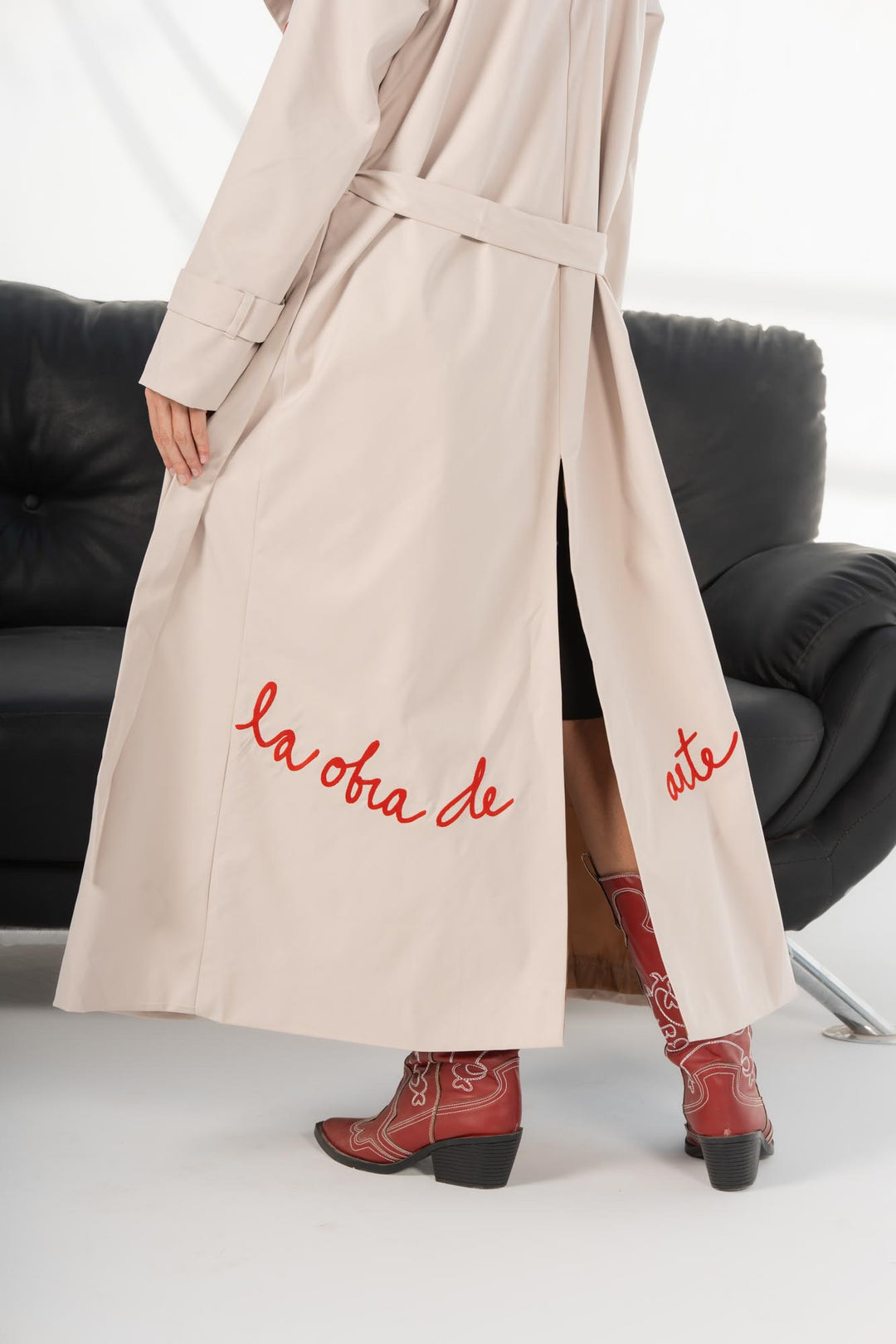 Beige Longline Amor coat