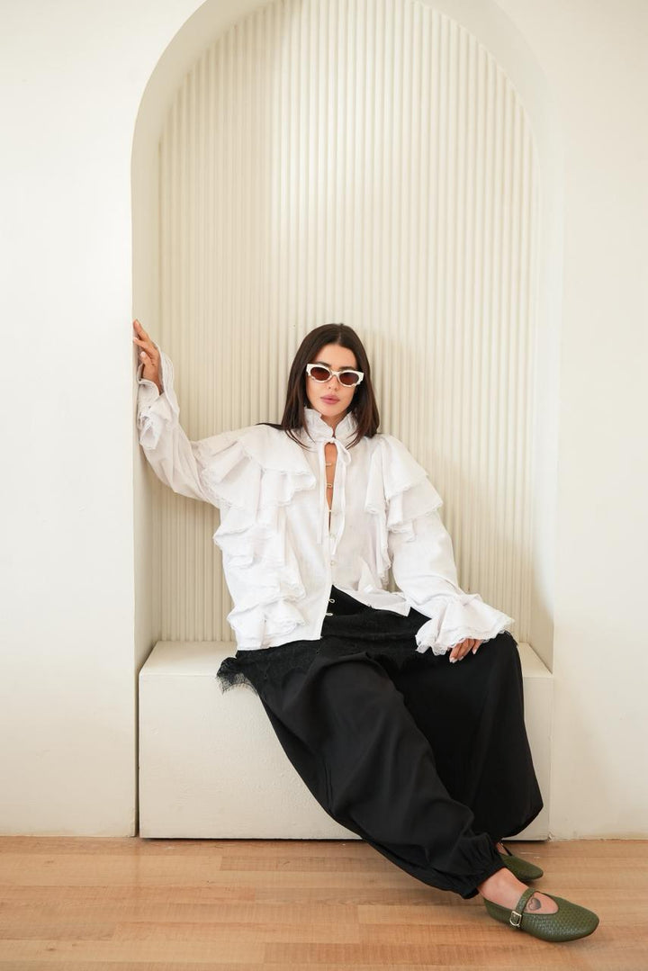 Volant blouse