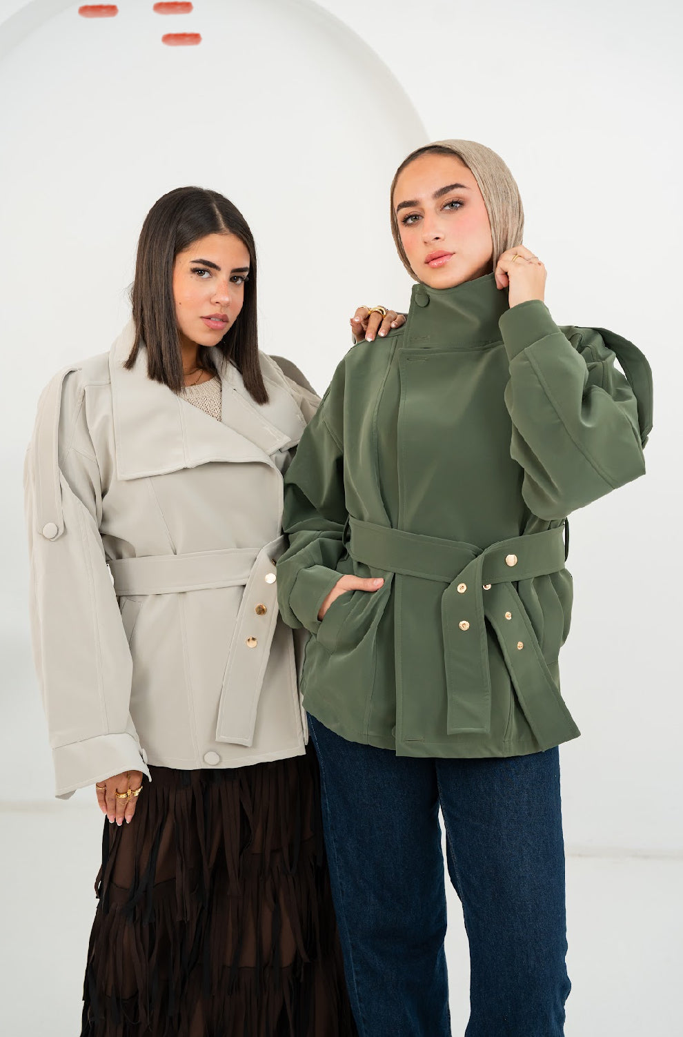 Elara Creamy Leather Jacket