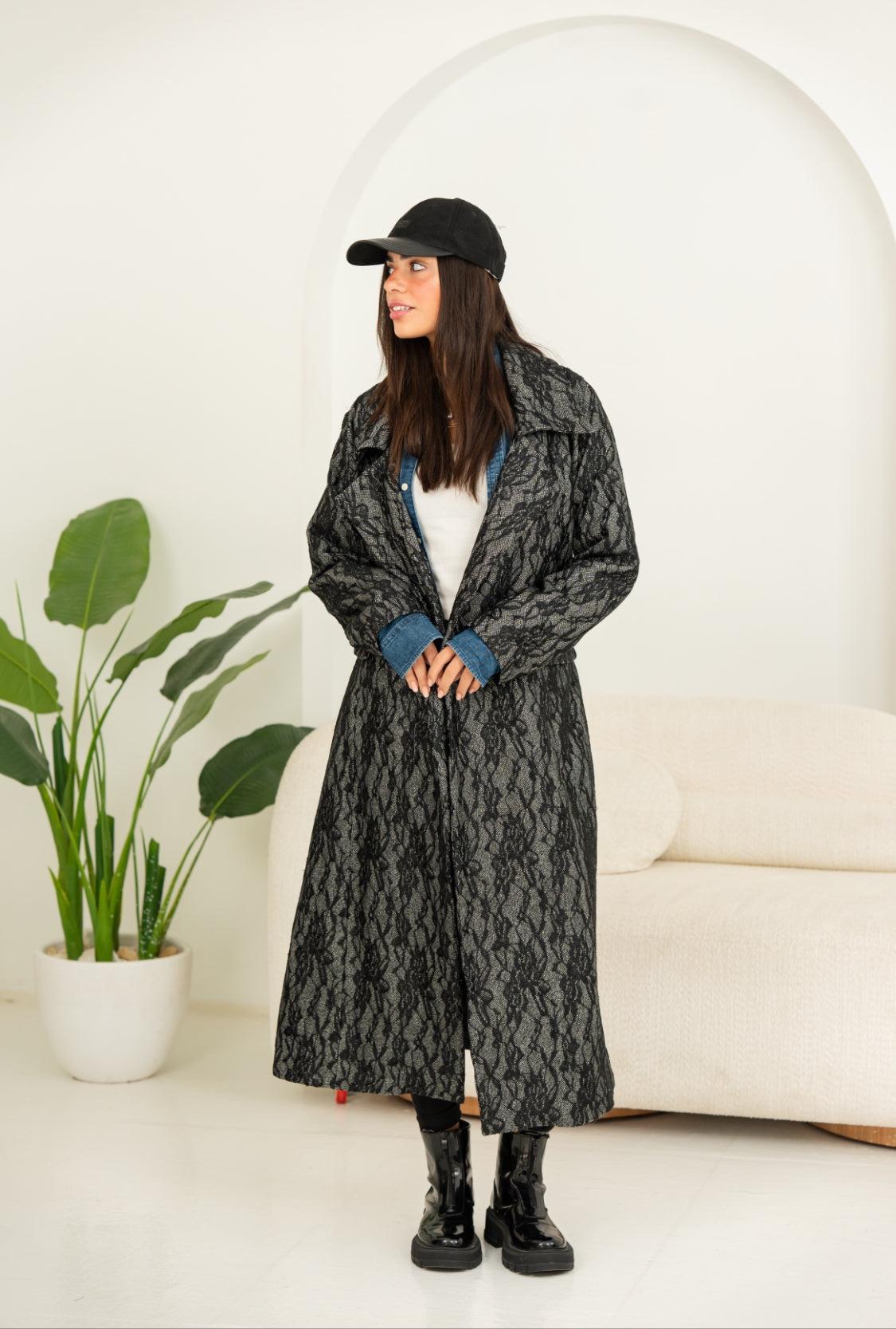 Black Lacera Coat