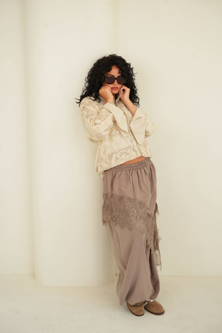 Eclat de lin bomber jacket
