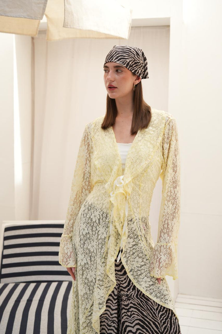 Butter yellow sunveil cardigan