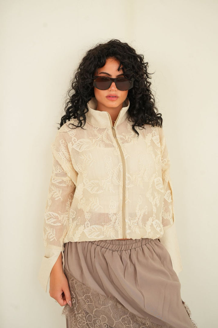 Eclat de lin bomber jacket
