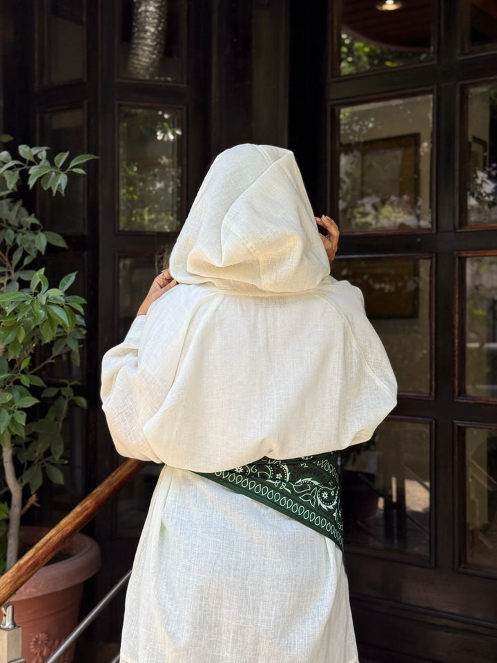 sea leave long shirt with hood