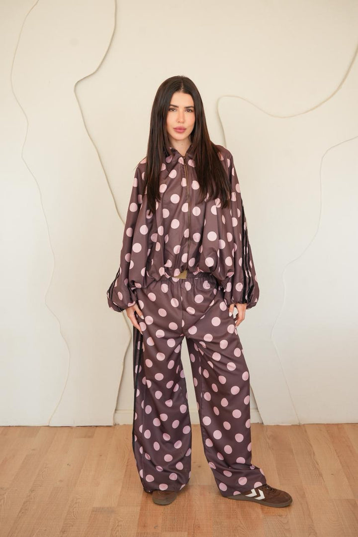 Caramel Polka dot pants