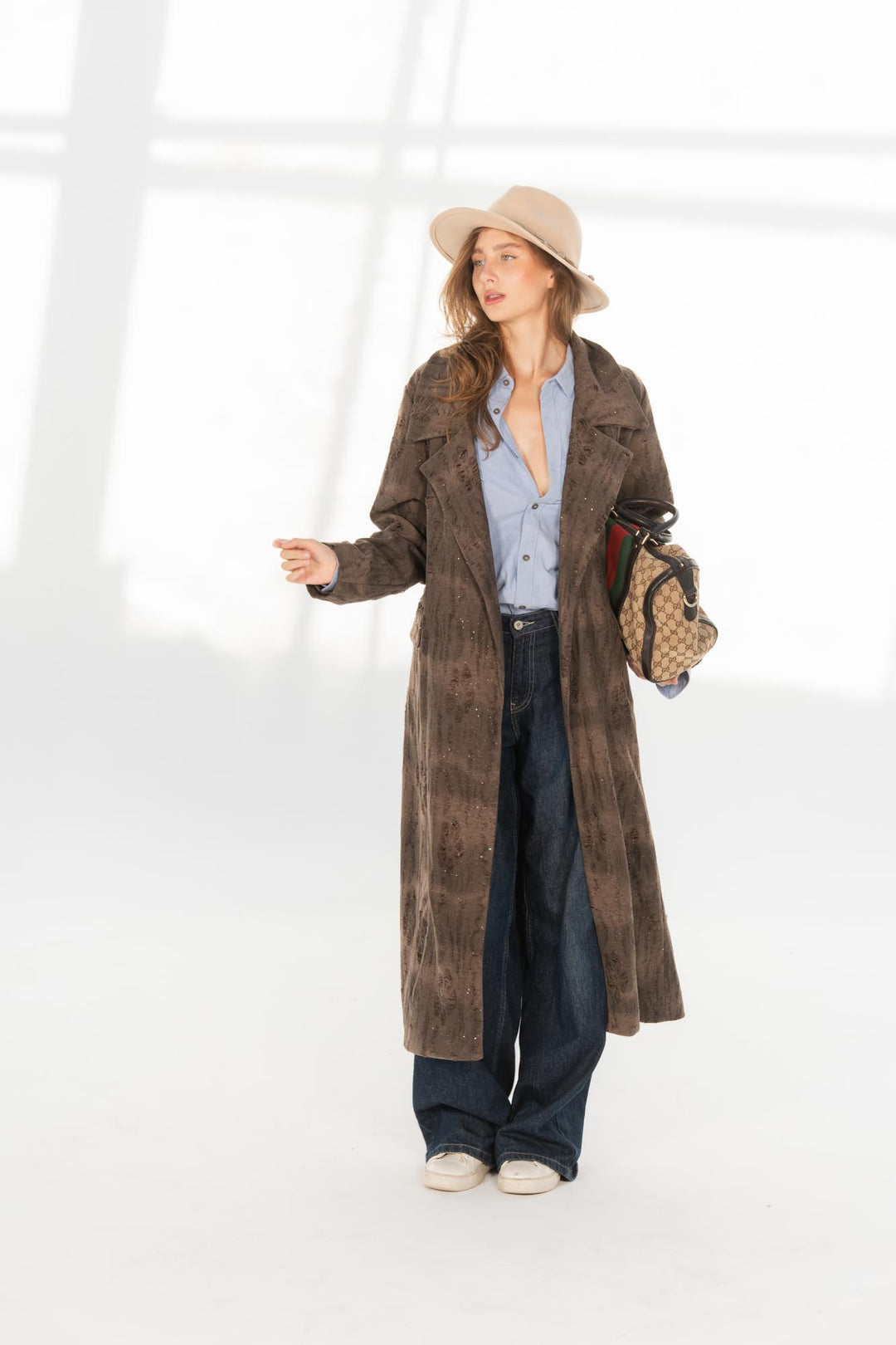 Brown Monaco luster coat