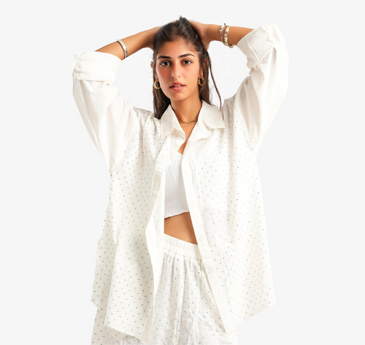 Studded Linen Shirt