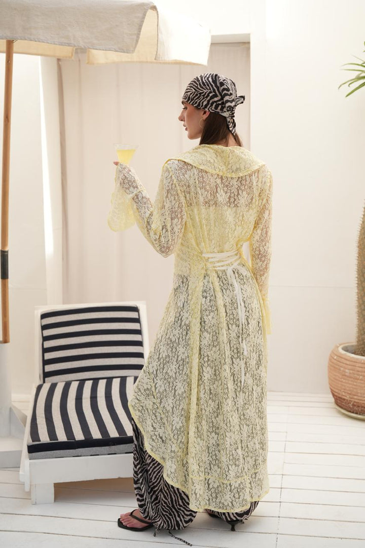 Butter yellow sunveil cardigan