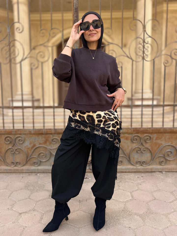 Leopard Dantelle Skirt Extension