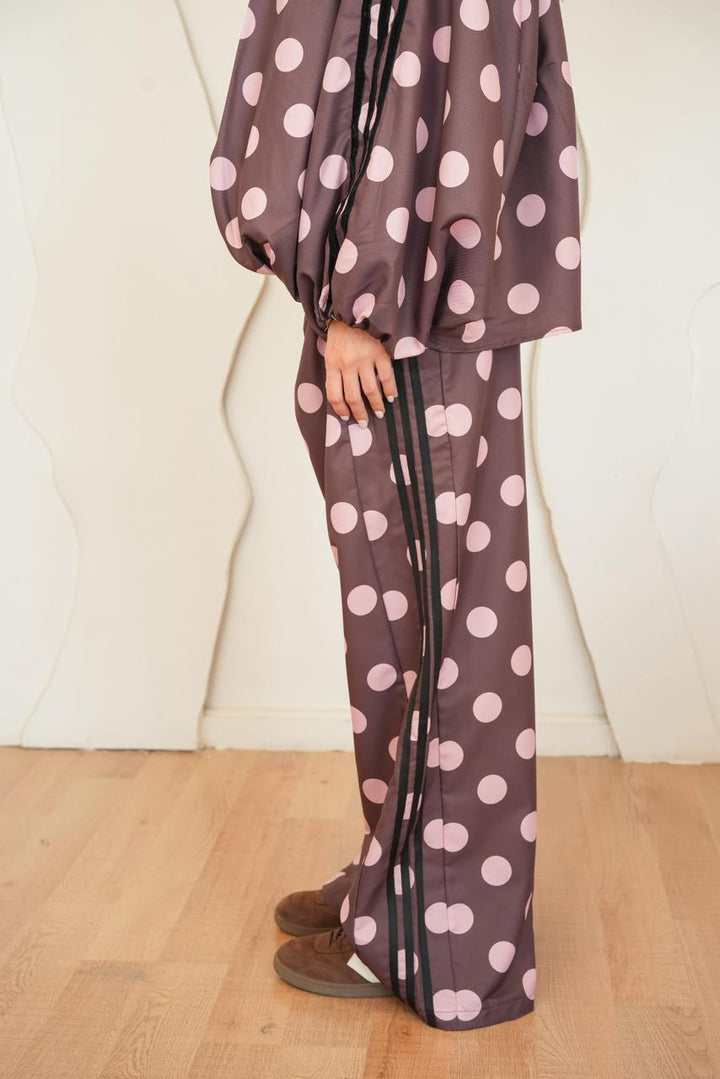 Caramel Polka dot pants