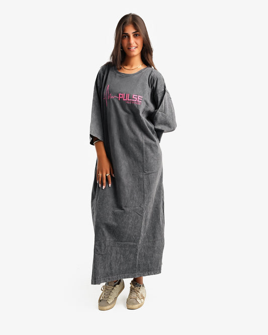 Pink pulse shirt dress