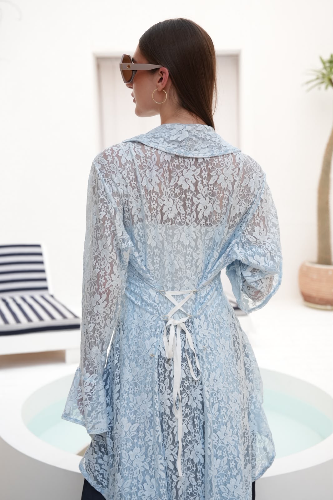 Blue sunveil cardigan