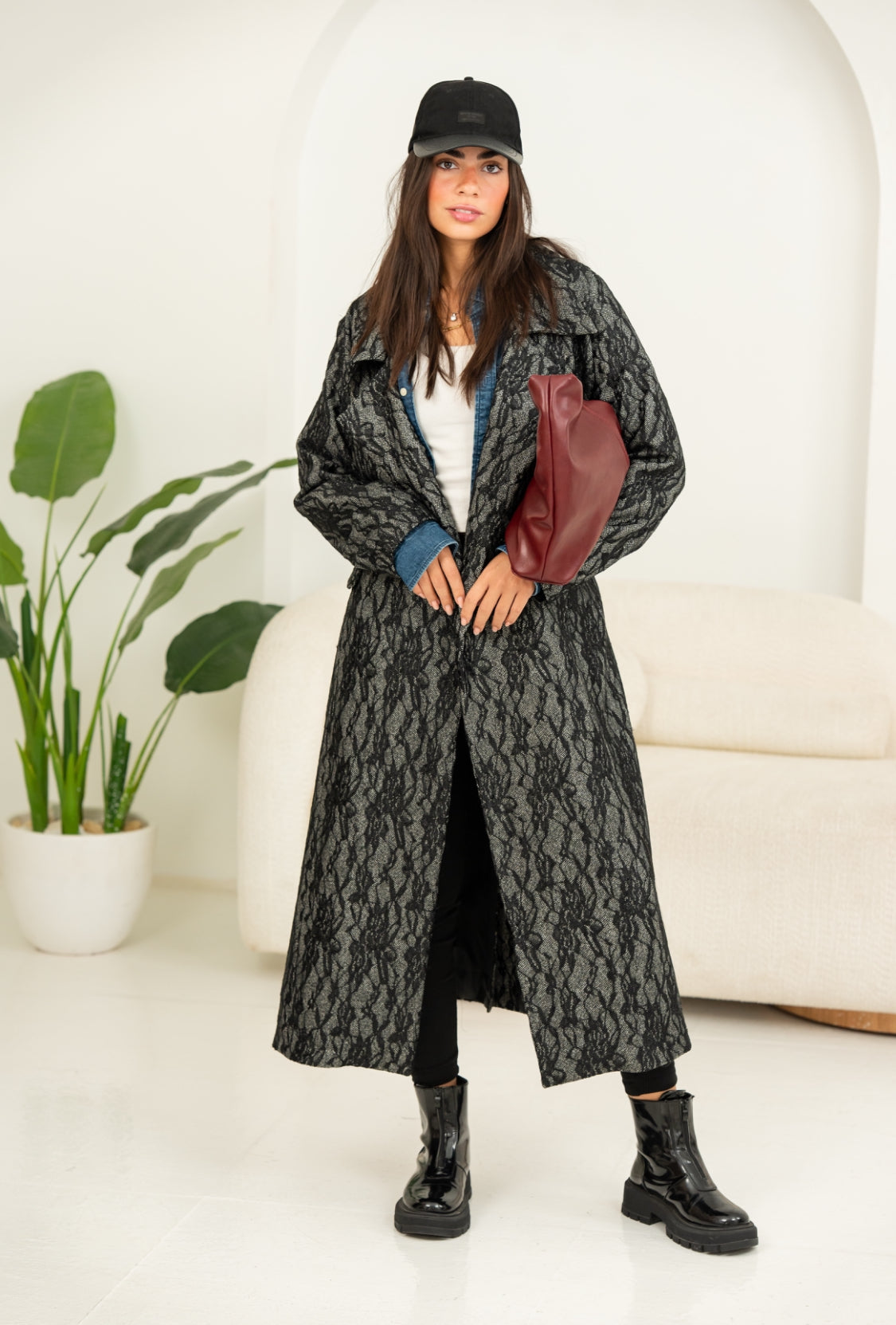 Black Lacera Coat