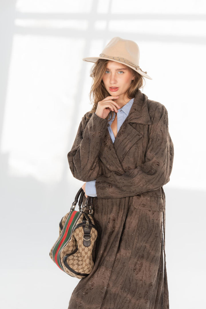 Brown Monaco luster coat