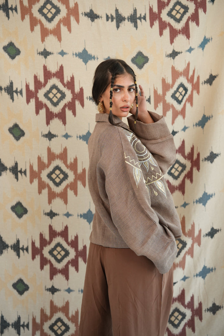 Sunrays zipper jacket (pure linen)