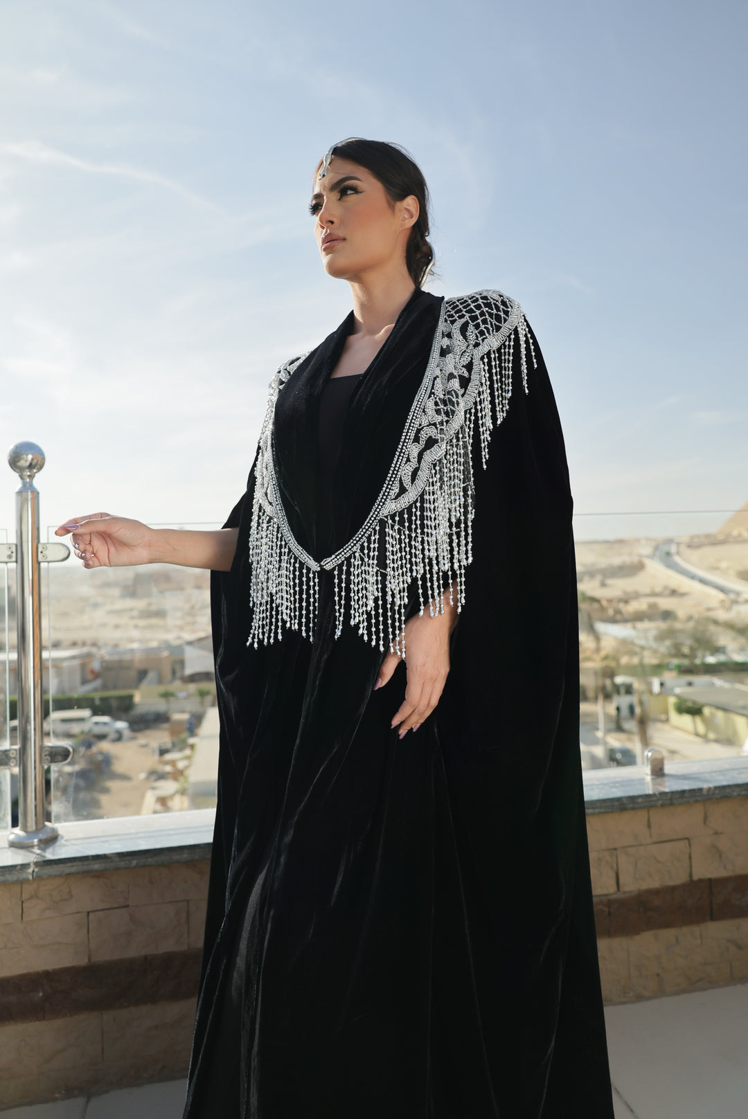 Silver tassels askim + velvet cape