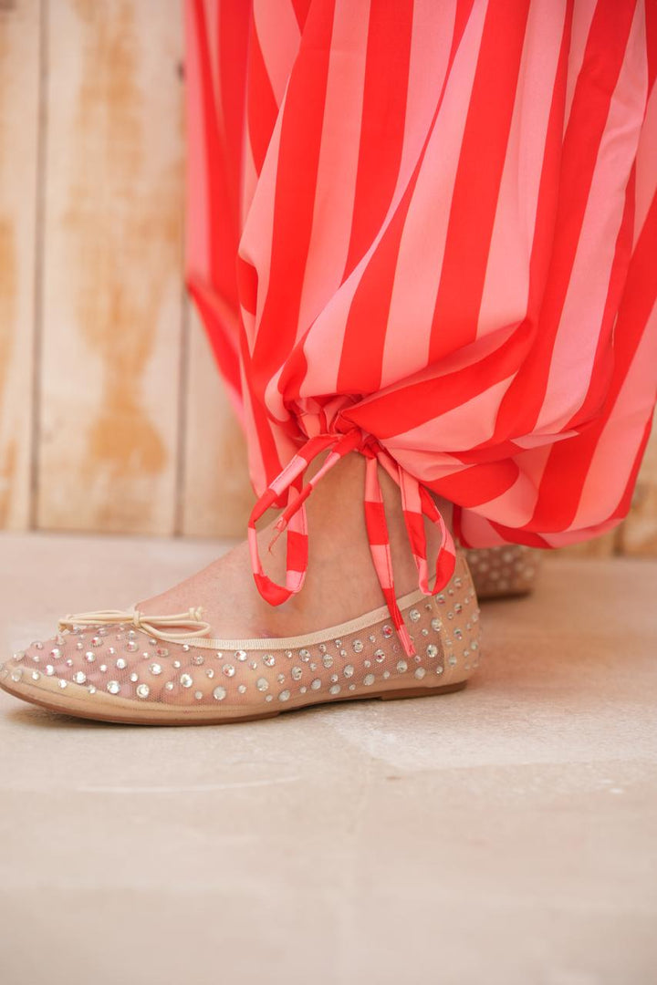 Capri stripe pants (PINK*RED)