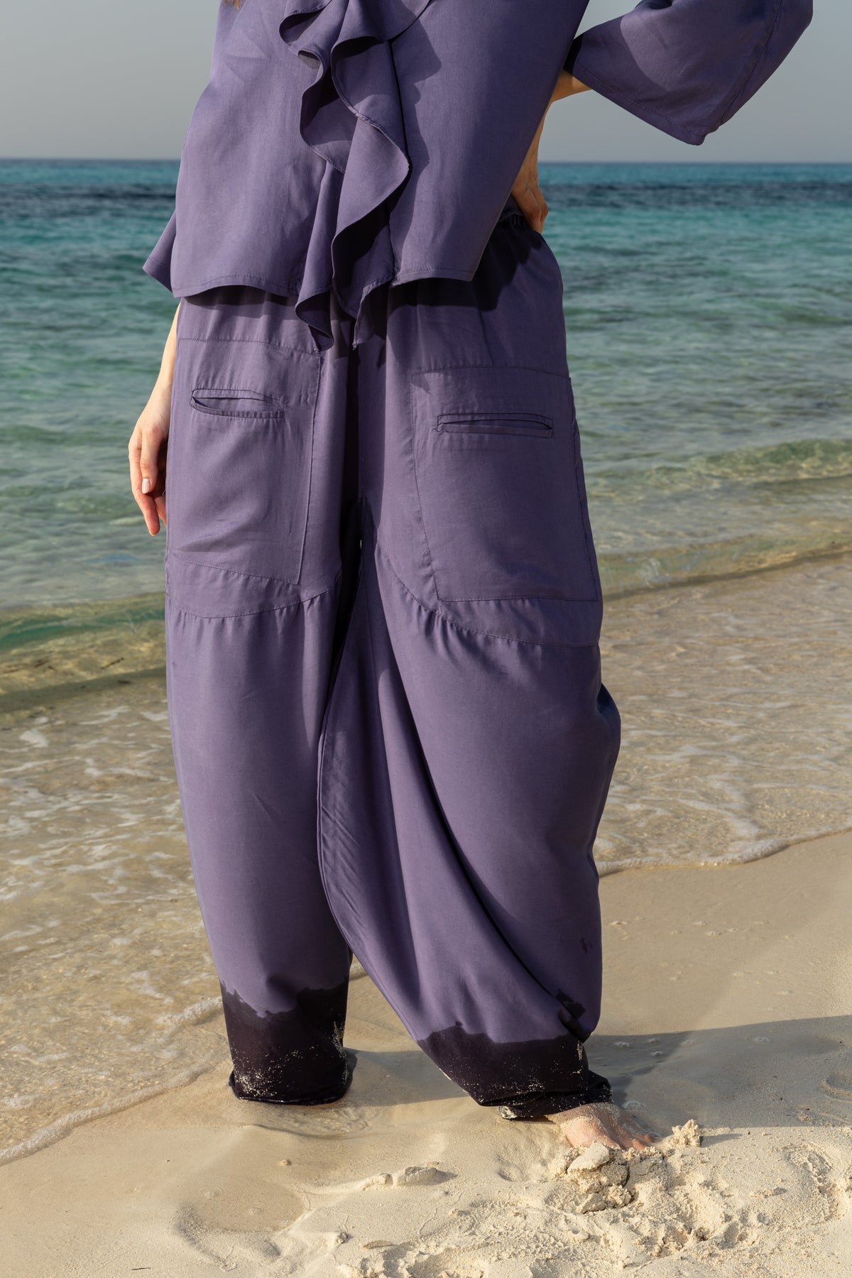 Blue sherwal pants – Jessy Fahmy Designs