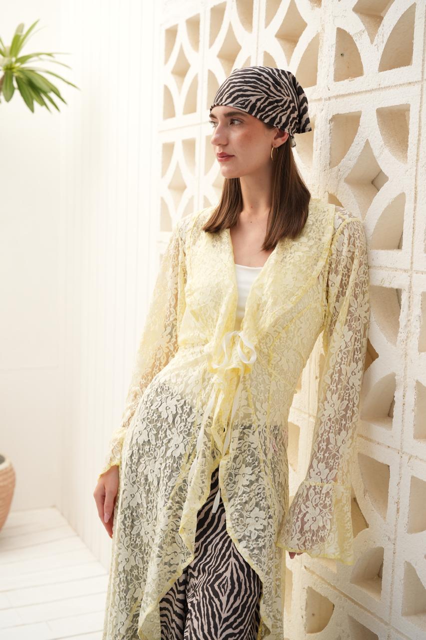 Butter yellow sunveil cardigan