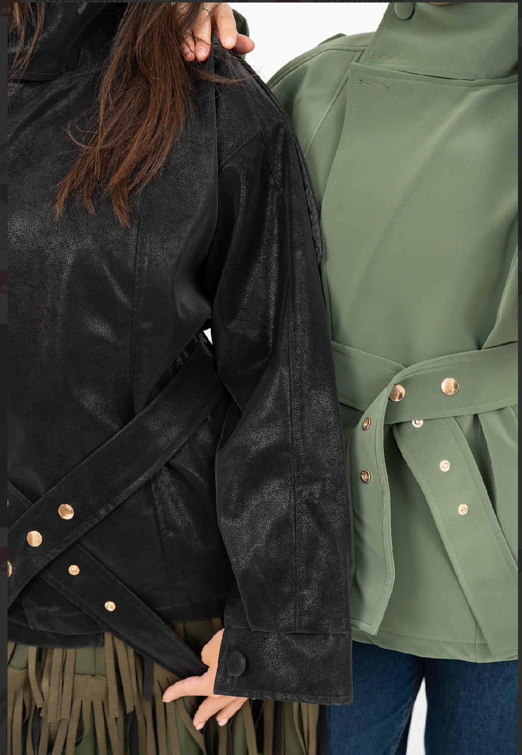 Elara Black Leather Jacket