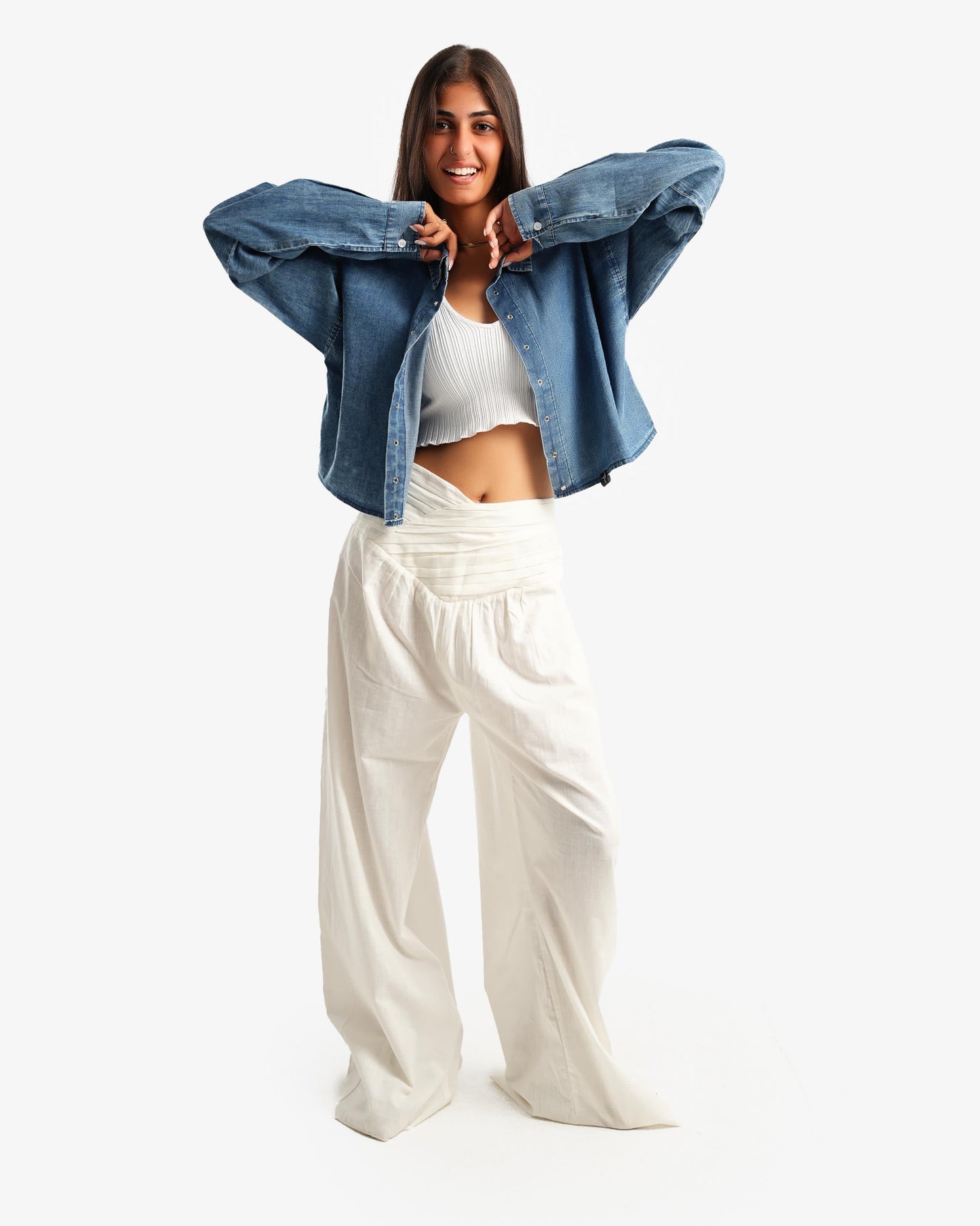 Cropped Denim Urban Jacket