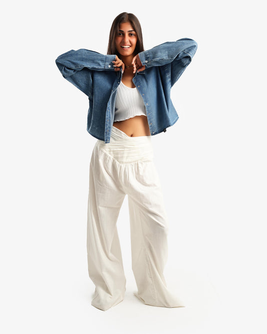 Cropped Denim Urban Jacket