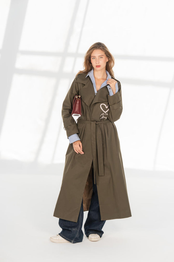 Olive longline Amor coat