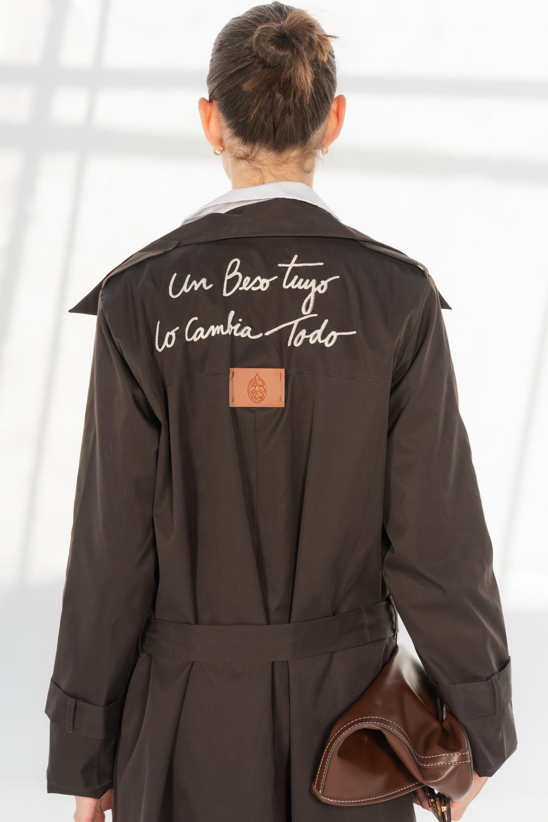 Chocolate longline Amor coat