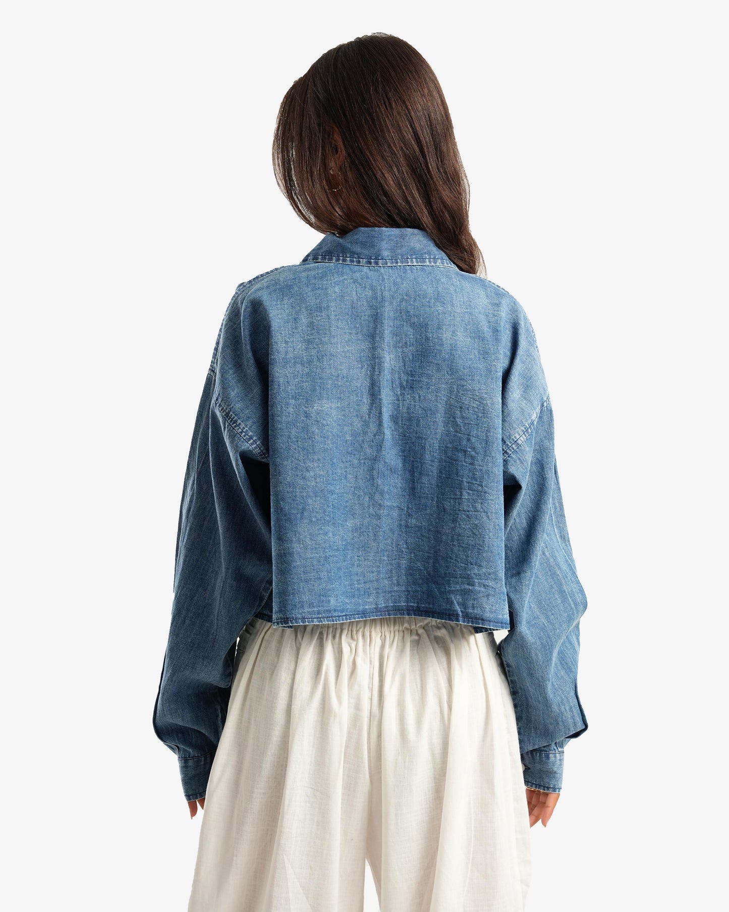 Cropped Denim Urban Jacket