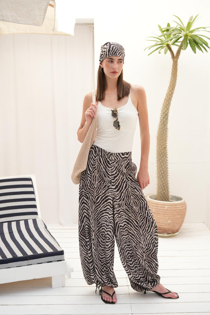 Capri stripe pants (SAVANNA PRINT )