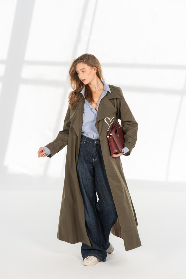 Olive longline Amor coat