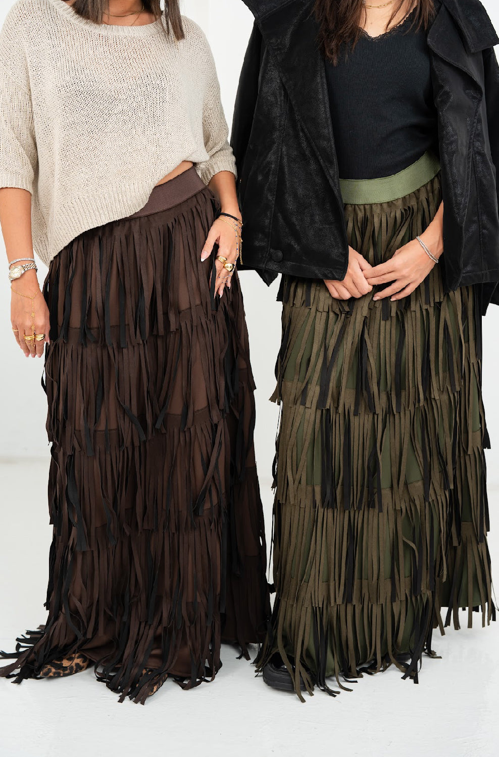 Olive Tasselia Skirt